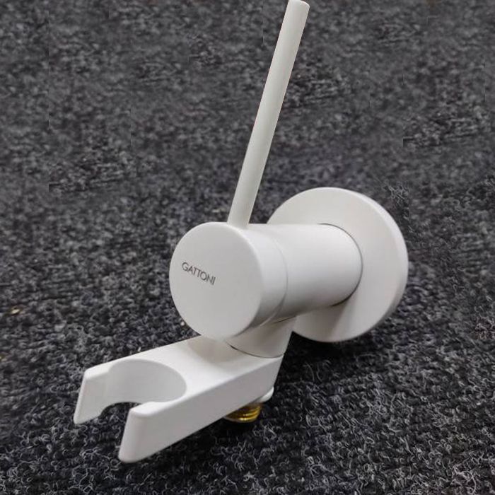 Gattoni Набор Гигиенический душ со встроенным смесителем, шланг 100см, цвет: белый матовый