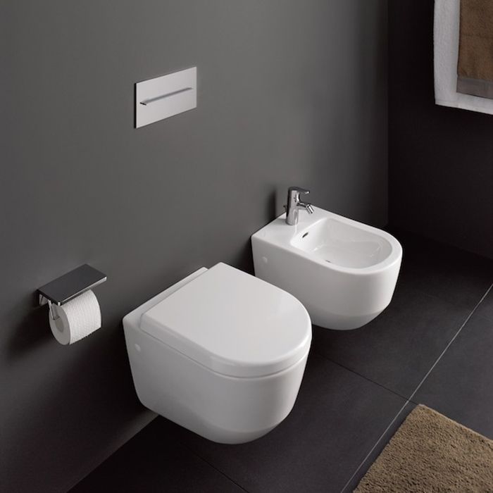 Laufen Pro Биде подвесное 53x36x33,5 см, с 1 отв. под смеситель,  без боковых отверстий для подвода воды, цвет: белый c покрытием LCC