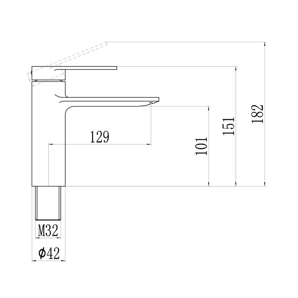 Смеситель для раковины Savol S-601811H, черный, артикул S-601811H