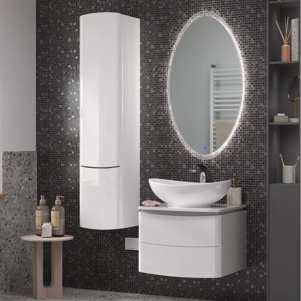 Пенал (35см) Velvex Luna pp.LUN.35, белый, артикул pp.LUN.35