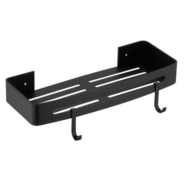 Полка металлическая с крючками FASHUN A7336-7, черный
