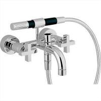 CISAL Barcelona Смеситель настенный для ванны/душа с ручной лейкой,держателем и шлангом, цвет хром, цвет хром