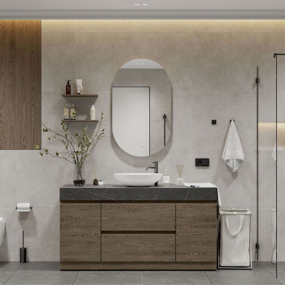 Зеркало с тёплой подсветкой ART&MAX Torino AM-Tor-700-1200-DS-C, артикул AM-Tor-700-1200-DS-C