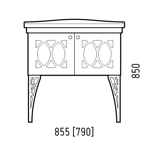 Тумба "Таормина 85", Модерн 85