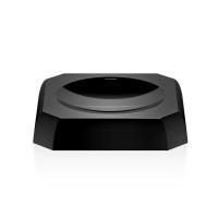 Decor Walther Kristall STS Мыльница настольная, хрустальное стекло, цвет: антрацит