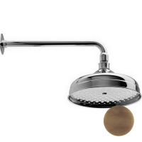 CISAL Shower Верхний душ D210 мм с настенным держателем L270 мм, цвет бронза