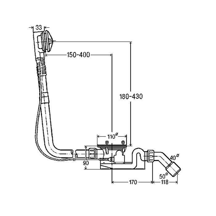BETTE Слив-перелив Bette Rotaplex R5,удлиненный, диаметр 90мм, цвет (Cо склада продаем только с ваннами EVE) BETTE Слив-перелив Bette Rotaplex R5,удлиненный, диаметр 90мм, цвет (Cо склада продаем только с ваннами EVE)