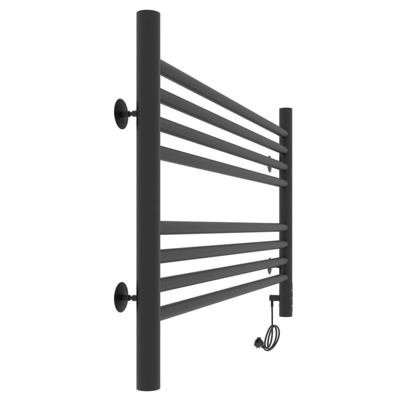 Полотенцесушитель электро "Оливия ЧКЧ8 800*500", черный муар, правый