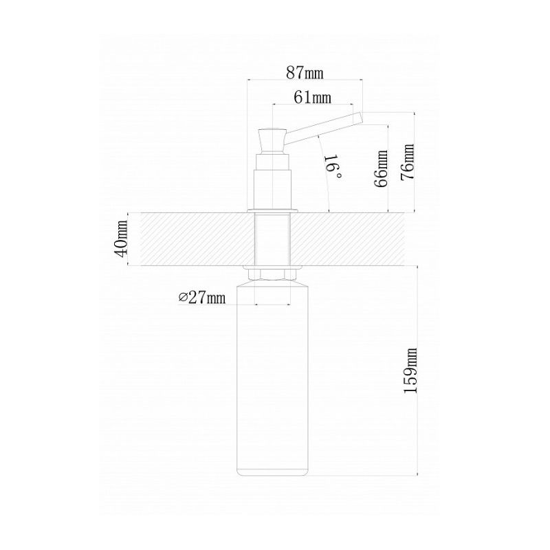 Дозатор для кухонной мойки Florentina КАСКАД 703.725.0000.306, капучино, артикул 703.725.0000.306