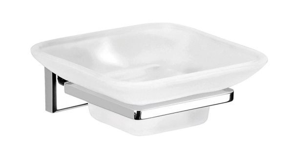 Gedy Colorado, настенная стеклянная мыльница, цвет хром