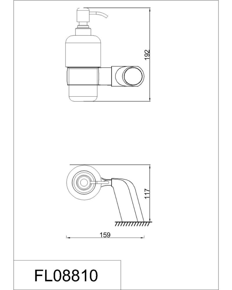 Дозатор  жидкого мыла RUSH Flores (FL08810), артикул FL08810