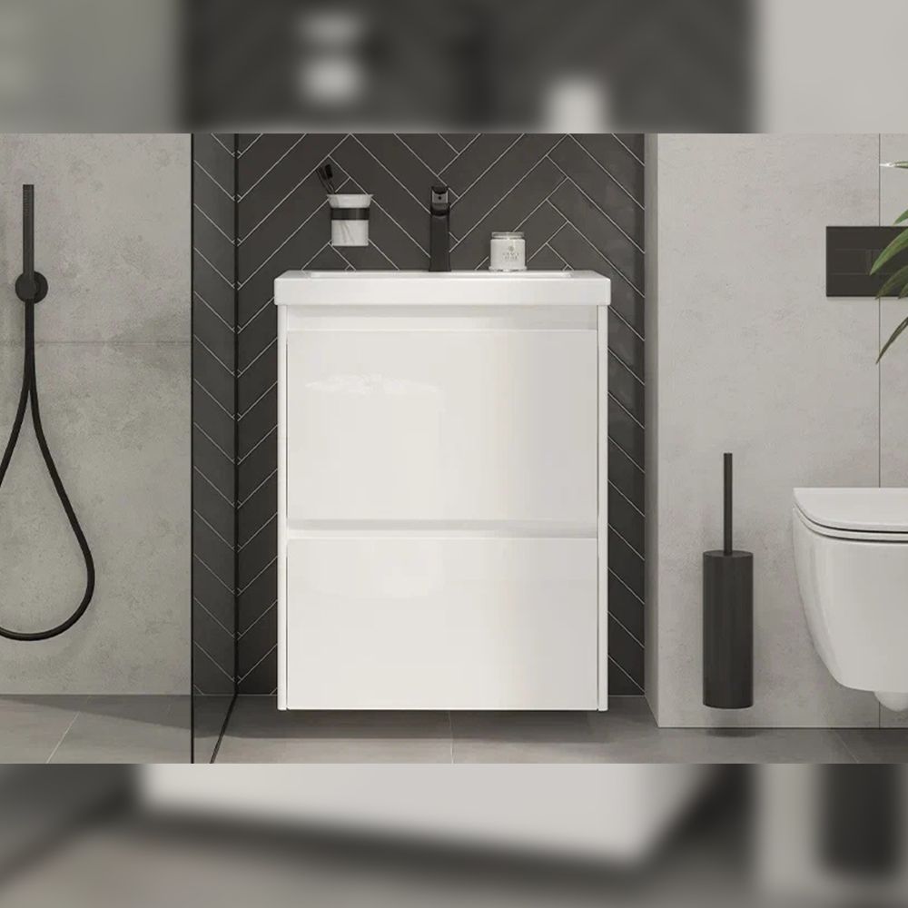 Тумба под раковину подвесная Velvex Klaufs tp.KLA.COM.60.2Y, 60 см, артикул tp.KLA.COM.60.2Y