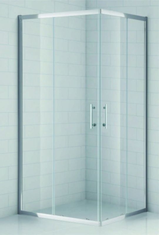 Душевой уголок Cezares Eco AH-2 120x80 ECO-O-AH-2-120/80-C-Cr профиль Хром стекло прозрачное