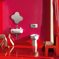 LAUFEN Florakids Унитаз напольный 385х295х350 мм, слив в стену, ,цвет  белый