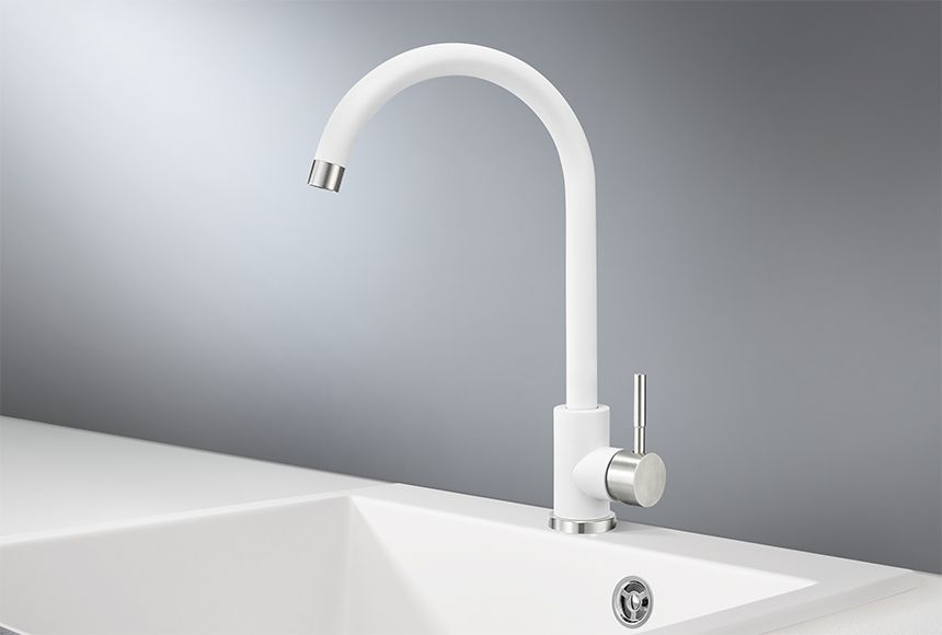 Смеситель для кухни GRANULA (ST-4031, БЕЛЫЙ), артикул ST-4031, БЕЛЫЙ