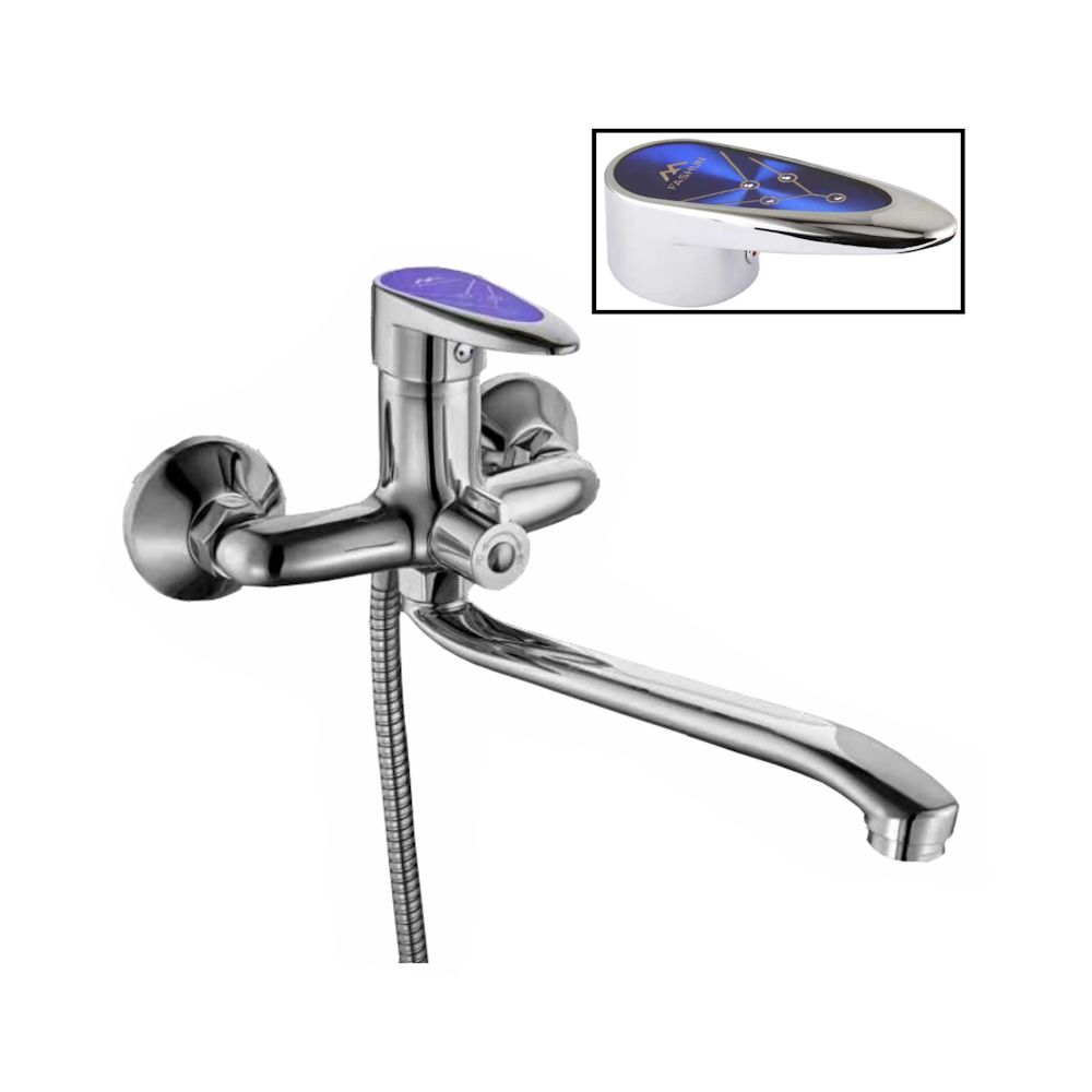 Смеситель для ванны FASHUN A2250BLUE, хром/синий