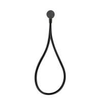 Gessi Hi-Fi Душевой магнитные комплект, состоящий из вывода воды, держателя, Darkflex шланга 1,50 м и лейки, цвет: Black Metal Brushed PVD