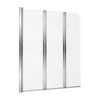 Шторка для ванны EXCELLENT Fliper 120 см (хром) левая