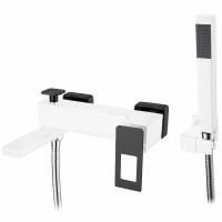 Смеситель для ванны Boheme Q 143-WB Белый Черный