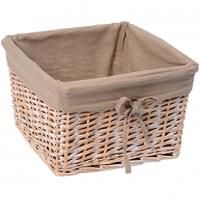 Корзина для белья WasserKRAFT Kammel 26,5x26,5x18,5 WB-180-S Кремовая Корзина для белья WasserKRAFT Kammel 26,5x26,5x18,5 WB-180-S Кремовая
