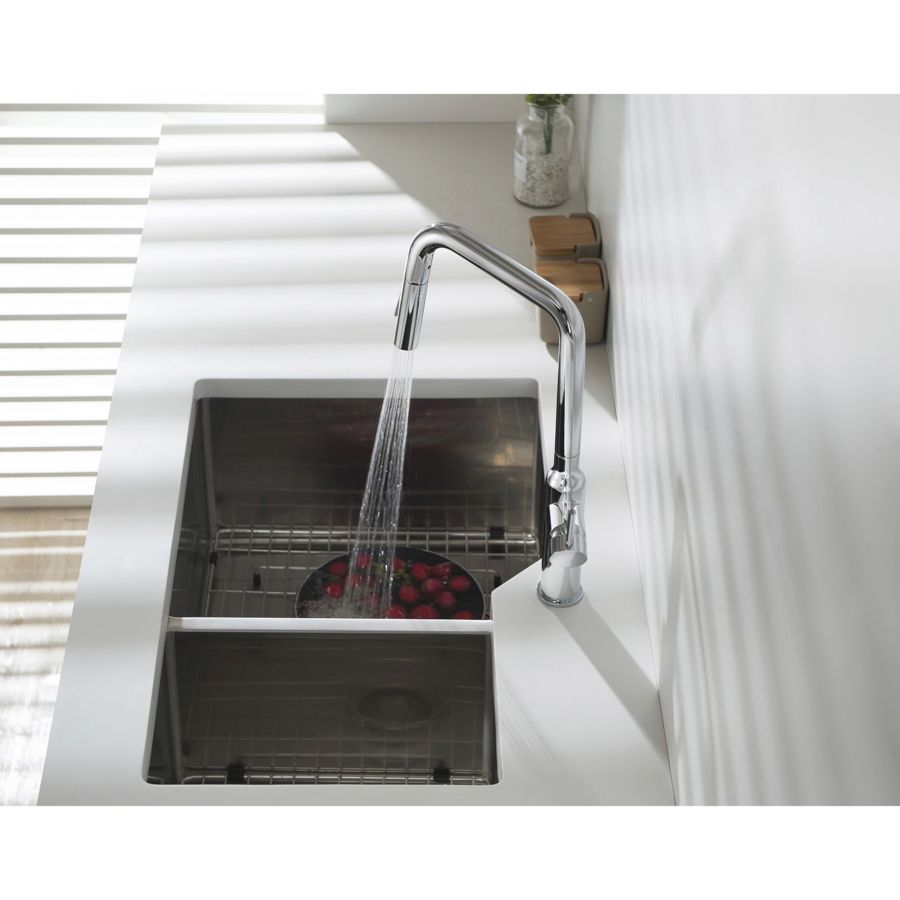 Смеситель для кухни с выдвижной лейкой Timo Saona 2386/02FL хром, артикул 2386/00FL