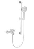 Смеситель для ванны с душевым гарнитуром WONZON & WOGHAND, Белый матовый (WW-C2501-MW)