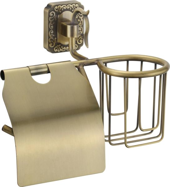 Держатель для туалетной бумаги и освежителя Savol S-L06451, бронза