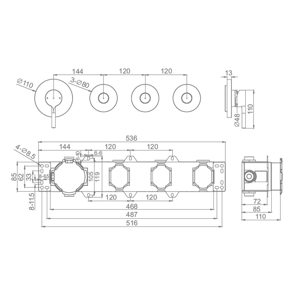 Смеситель для душа Raglo R20.273, хром