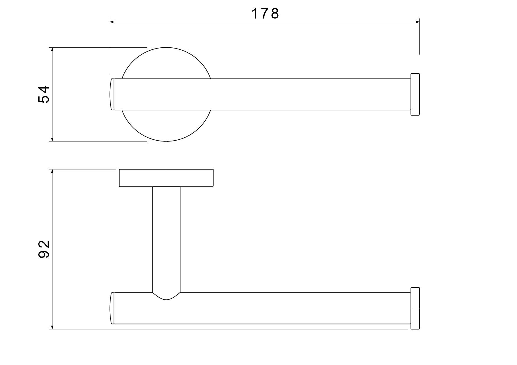 Бумагодержатель AQUATEK, матовый черный AQ4208MB ОБЕРОН Бумагодержатель AQUATEK, матовый черный AQ4208MB ОБЕРОН