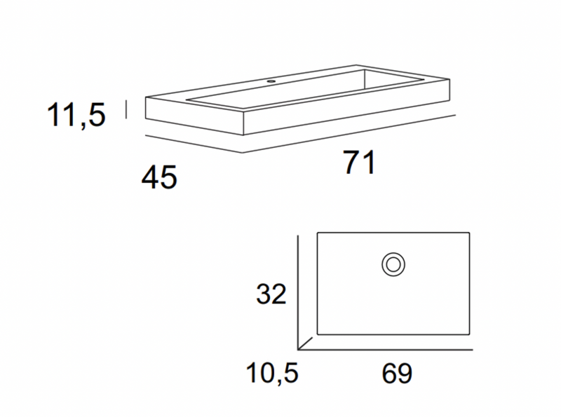 Мебель для ванной CEZARES PREMIUM 70, артикул 55379