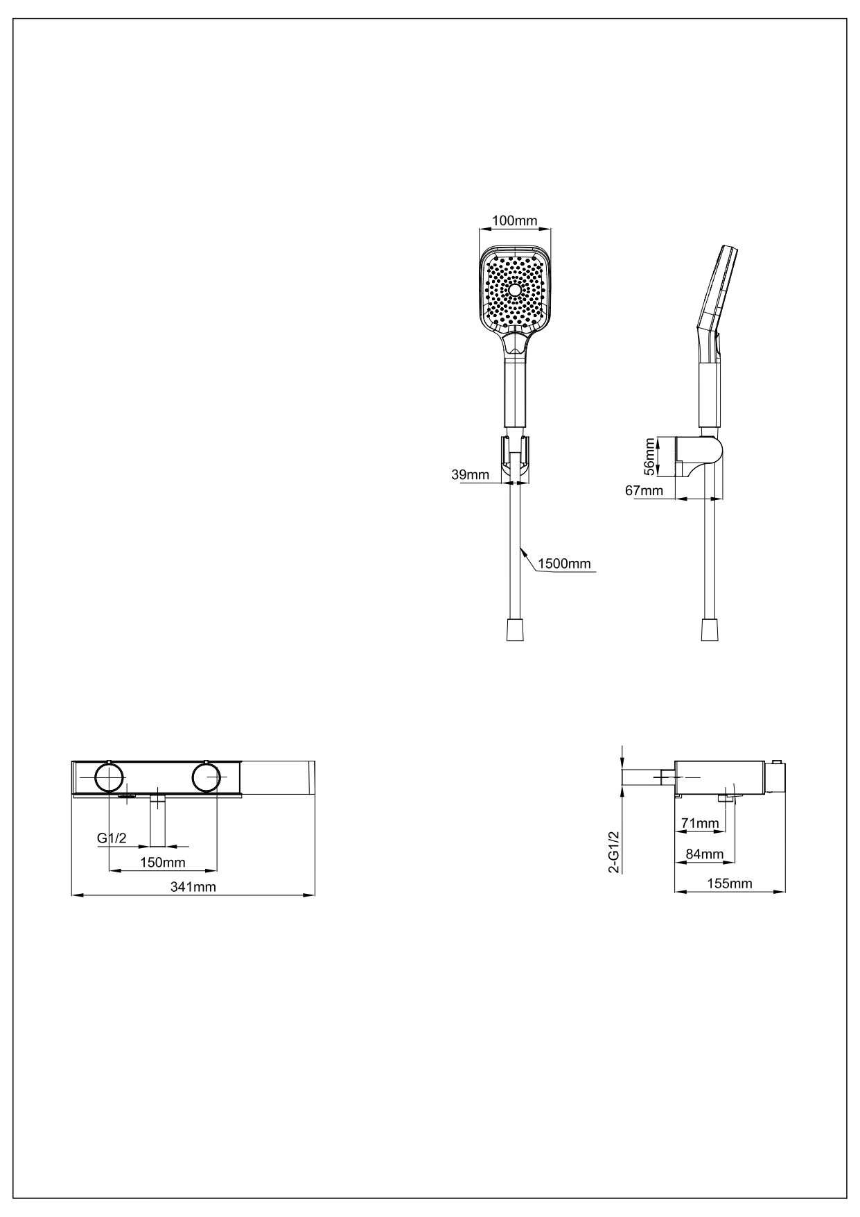 Смеситель для ванны с душем WONZON & WOGHAND Shelf, Брашированное золото (WW-B2551-BG) Смеситель для ванны с душем WONZON & WOGHAND Shelf, Брашированное золото (WW-B2551-BG)