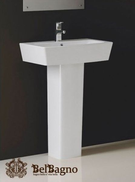 Раковина BelBagno Mattino 55 BB1060L Белая Раковина BelBagno Mattino 55 BB1060L Белая