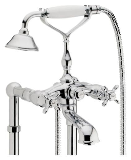Смеситель для ванны Webert Ottocento OT720801 Хром Белый