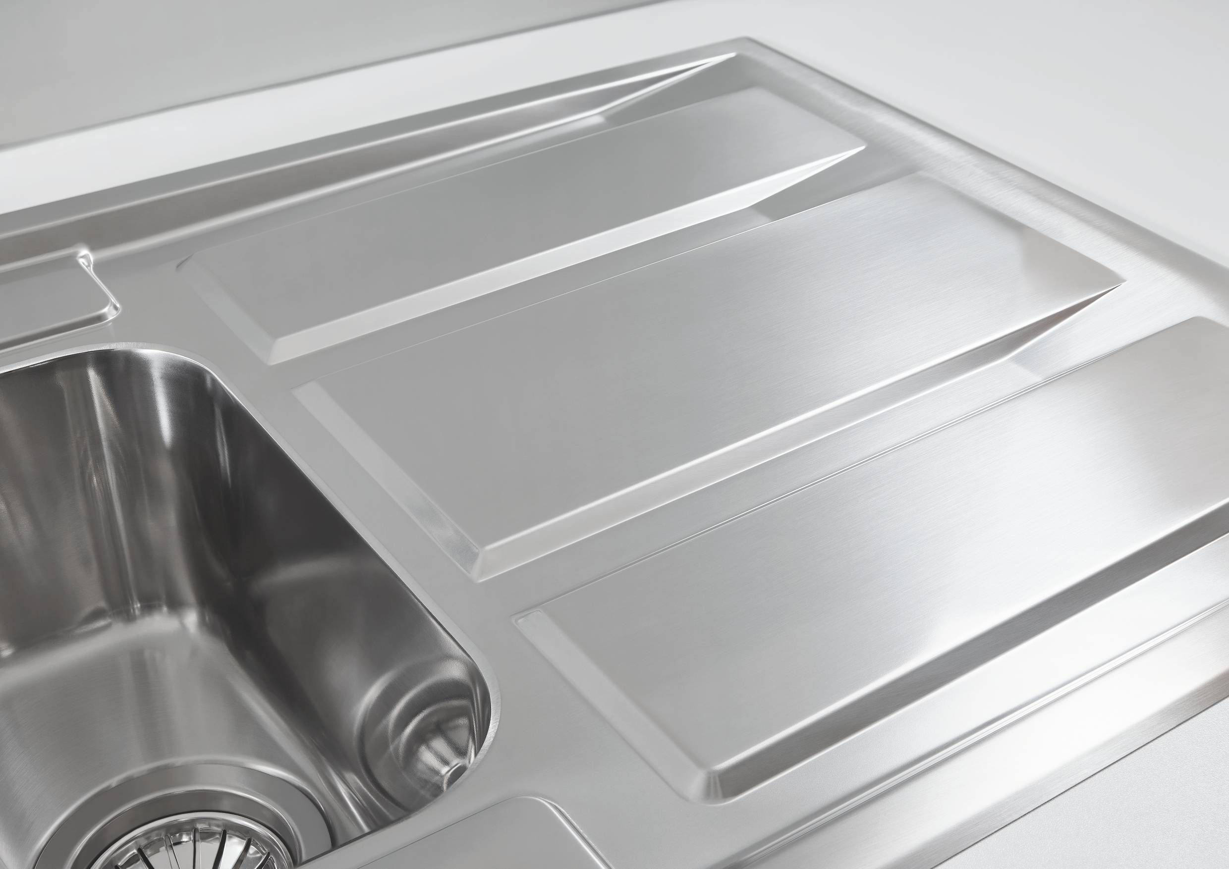 Мойка GROHE из нержавеющей стали с корзинчатым вентилем, оборачиваемая, 1,5 чаши, K400+ 60 -S 98,3/51,3 1.5 (31569SD0)