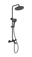 Душевая система с термостатом WONZON & WOGHAND T-1000, Черный матовый (WW-B3057-A-MB)