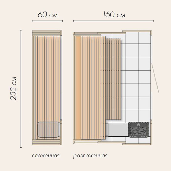 KLAFS S1 Сауна раздвижная 2320х1600(600)хh2110 мм, размер L с прозрачным стеклом, вн. отд. хемлок, Varius 6,0 кВт, внешняя отделка: чёрный матовый KLAFS S1 Сауна раздвижная 2320х1600(600)хh2110 мм, размер L с прозрачным стеклом, вн. отд. хемлок, Varius 6,0 кВт, внешняя отделка: чёрный матовый