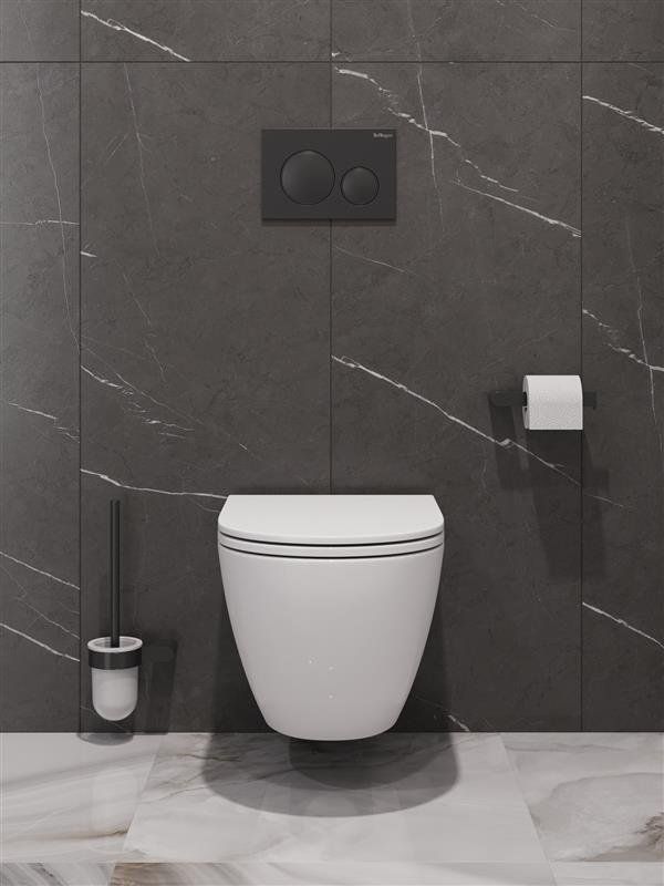 COMPATTO Унитаз подвесной безободковый  со смывом "Торнадо", с сиденьем дюропласт soft close BB003CH-TOR/SC, артикул BB003CH-TOR/SC