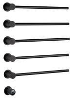 Полотенцесушитель электрический встраиваемый WONZON & WOGHAND HAMBURG, Черный матовый (WW-AL315-MB)