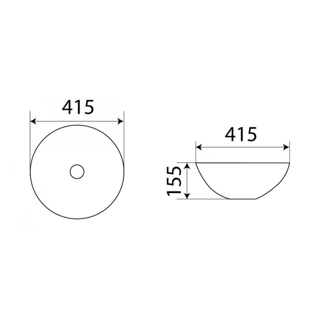 Раковина чаша Velvex 104MB, черный, артикул 104MB