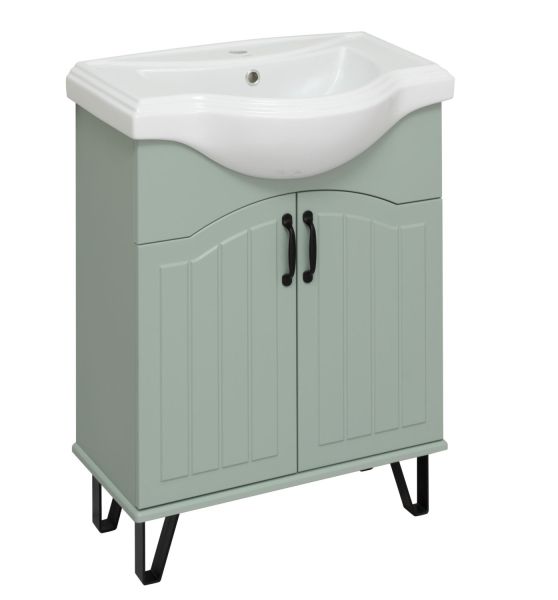 Тумба Runo Марсель 65 мята под умывальник УТ000003755 (Классик 65) (00-00001217)