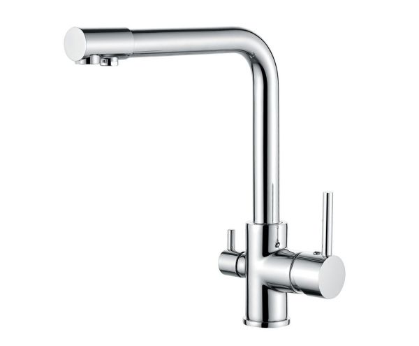 AQG DUO, смеситель для кухни с фильтром, цвет хром