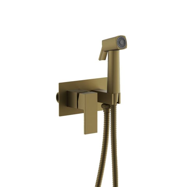 Гигиенический душ со смесителем BELZ B55808-5, брашированное золото