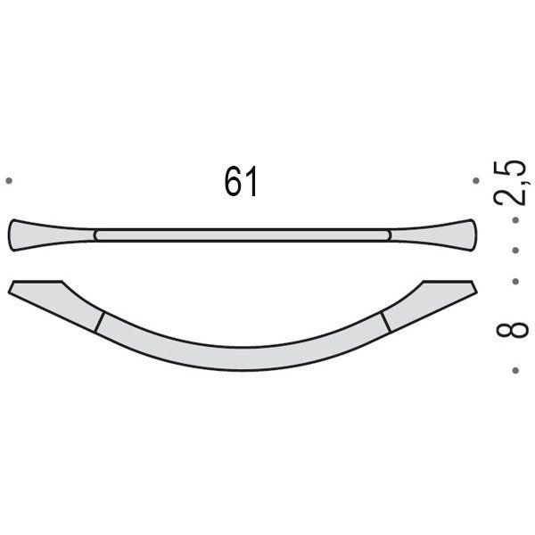 Colombo Land Полотенцедержатель 61, цвет: хром Colombo Land Полотенцедержатель 61, цвет: хром