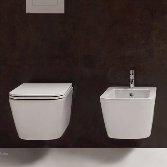 GLOBO Stone Сиденье для унитазов 52см STS03/ST004/STS05/ST002, цвет белый (микролифт)