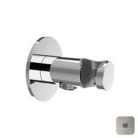 Almar ROUND Душевое подключение с держателем круглое, кругл. отражатель, Nickel Brushed Almar ROUND Душевое подключение с держателем круглое, кругл. отражатель, Nickel Brushed