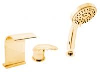 Смеситель на борт ванны Rav Slezak Dunaj D467.5YZ золотой
