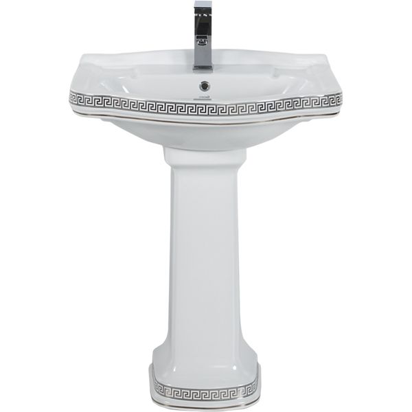 Раковина Creavit Klasik 66 KL065-00CB00E-XA00 Белая с декором