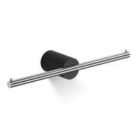 Бумагодержатель, Decor Walther, Stone, без крышки, ширина, мм-280, глубина, мм-70, высота, мм-40, тип установки-настенный, цвет-черный матовый/матовая сталь