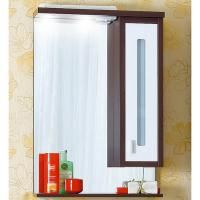 Зеркало со шкафом Бриклаер Бали 62 Корпус венге, фасад белый L