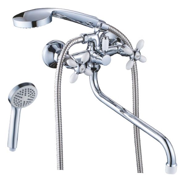 Смеситель для ванны Cron CN22127-8, белый